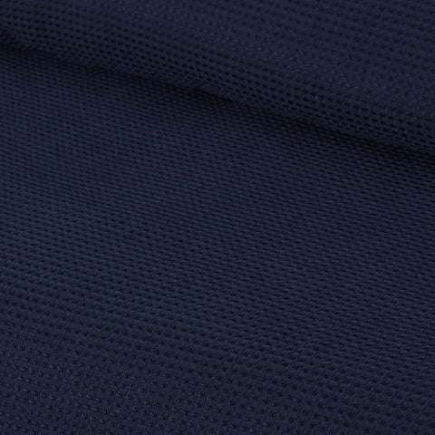 Accessorize Navy Waffle Polyester Quilt Cover Set Double