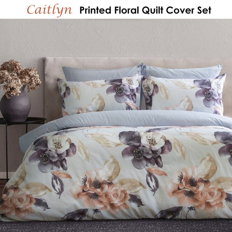 Ardor Caitlyn Printed Floral Quilt Cover Set King
