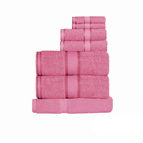 Kingtex 550gsm Cotton 7 Pce Towel Set Lip Gloss