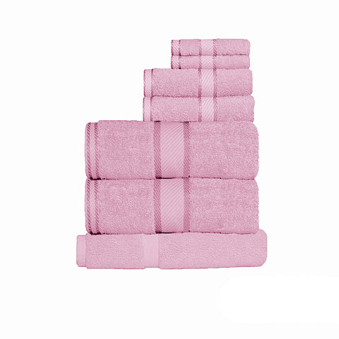Kingtex 550gsm Cotton 7 Pce Towel Set Rose
