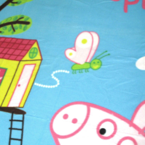 Peppa Pig Tree House Printed Polar Fleece Throw Rug 130 x 160 cm