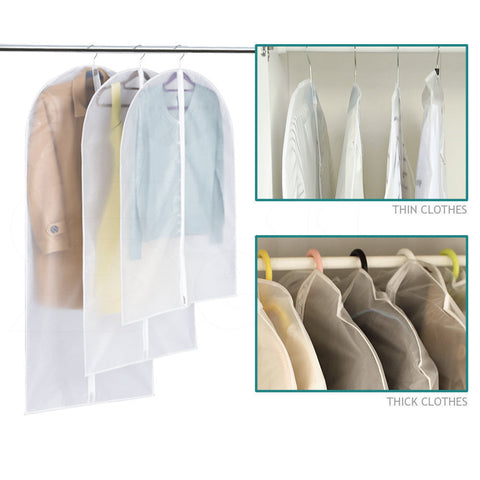 6Pcs Suit Dress Clothing Dust Cover Bag Jacket Wardrobe Storage Coat Protector
