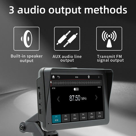 7" IPS HD Touch Screen Apple Android Carplay with Dual Dashcam 64G Card