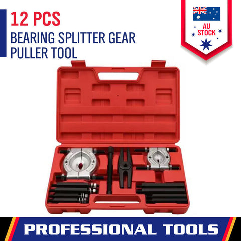 12 Piece Bearing Splitter Gear Puller Fly Wheel Separator Tool Kit Set With Box