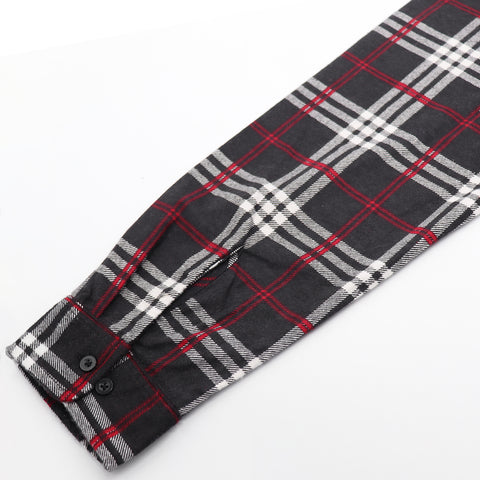 Men's 100% Cotton Flannelette Shirt Long Sleeve Plaid Check Flannel w Pockets, Shadow Glen Plaid, XL