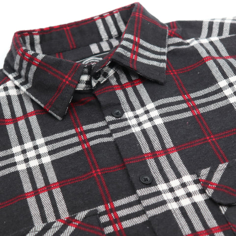 Men's 100% Cotton Flannelette Shirt Long Sleeve Plaid Check Flannel w Pockets, Shadow Glen Plaid, 2XL