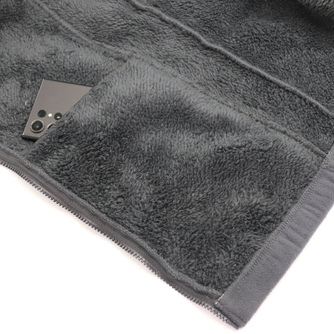 Mens Thick Zip Up Jumper w Sherpa Fur Lined Sweatshirt Winter Unisex Jacket Coat, Navy, 2XL