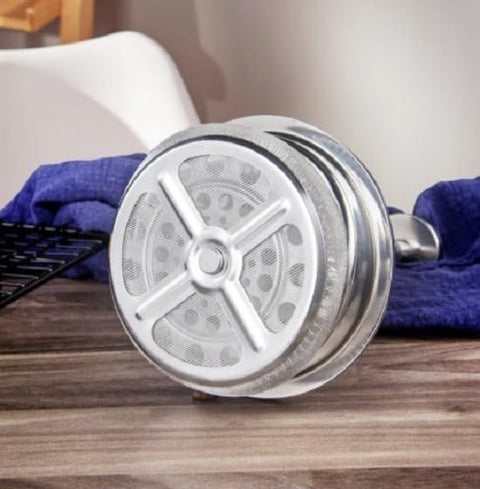 White French Press Coffee Maker 1000ml with Coffee Bean Can + Extra Filter Gift Set