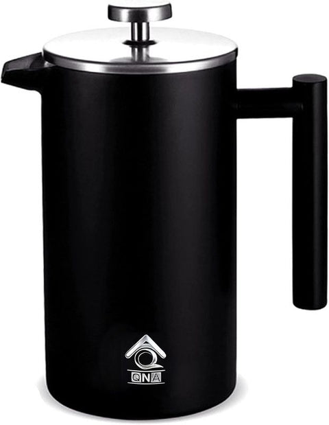 Black French Press Coffee Maker 350ml with Coffee Bean Can + Extra Filter Gift Set