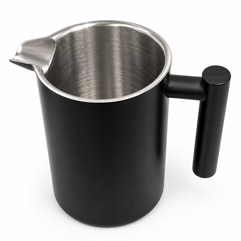 Black French Press Coffee Maker 350ml with Coffee Bean Can + Extra Filter Gift Set