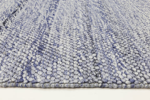 Harlow Loopy Blue Wool Blend Rug 160x230