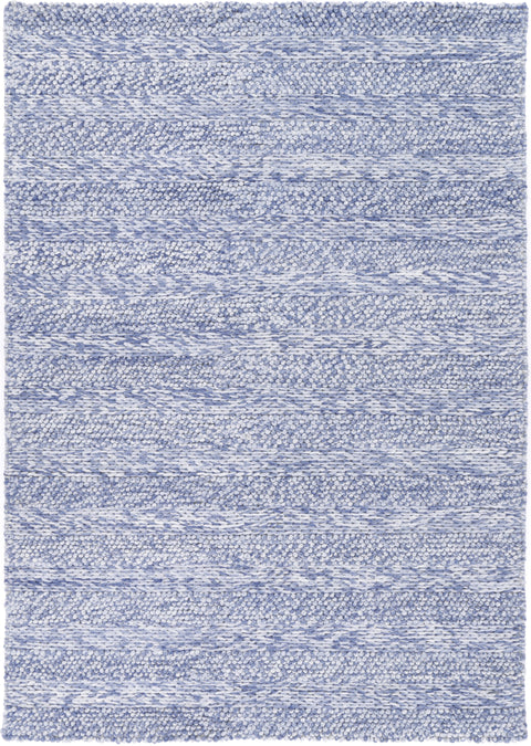 Harlow Ringlets Blue Wool Blend Rug 160x230