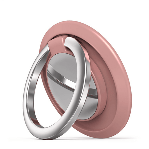 Iring Phone Ring Finger Holder Stand Car Mount Hook For Iphone Ipad Mobile Grip - B4- Pink