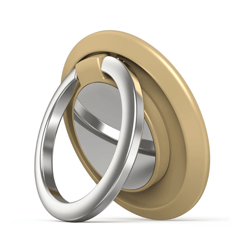 Iring Phone Ring Finger Holder Stand Car Mount Hook For Iphone Ipad Mobile Grip - D- Rose Gold