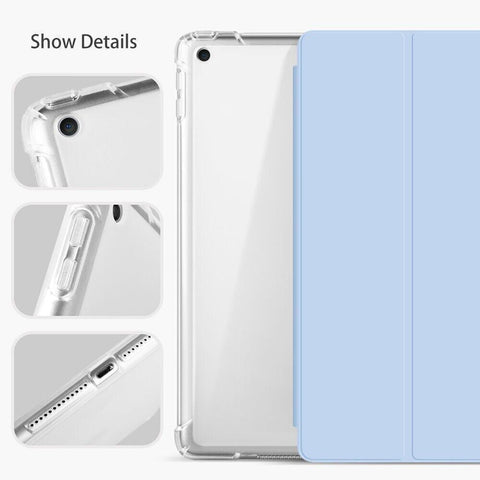 Shockproof Silicone iPad Air 4 Cover with Pencil Slot and Smart Wake - Dark Green