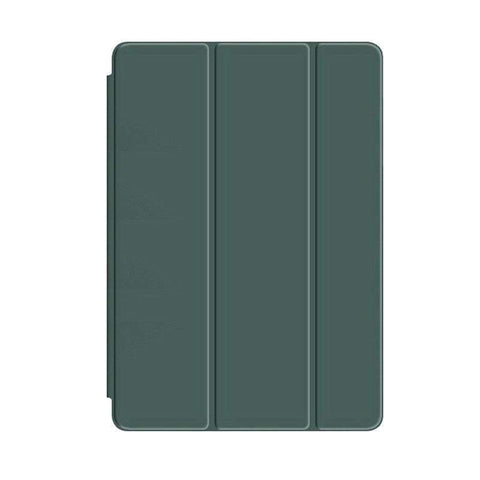 Shockproof Silicone iPad Air 4 Cover with Pencil Slot and Smart Wake - Dark Green