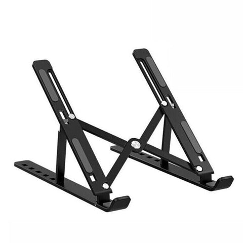 Adjustable Laptop Stand Portable Aluminum Alloy Desktop Holder for 11 to 17.3 Inch - Sliver