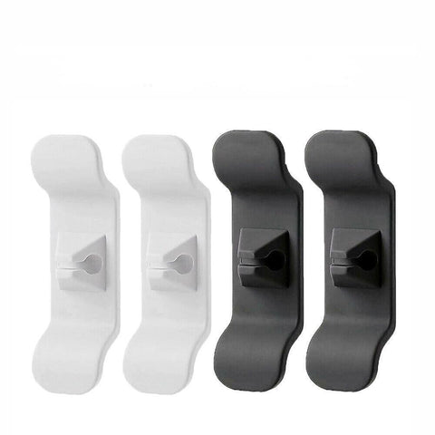 Cord Organizer Wrap Holder 4pcs Kitchen Appliance Cable Winder Adhesive Clip - 4PCS Black