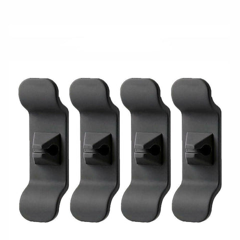 Cord Organizer Wrap Holder 4pcs Kitchen Appliance Cable Winder Adhesive Clip - 2PCS White+2PCS Black