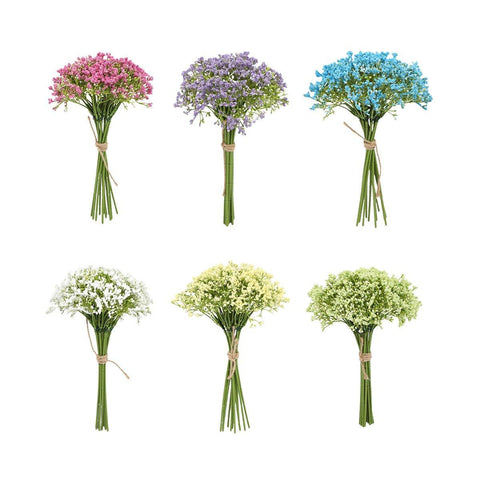 16pcs Artificial Foam Full Star Flowers Wedding Bouquet Home Decor Simulation - Pink
