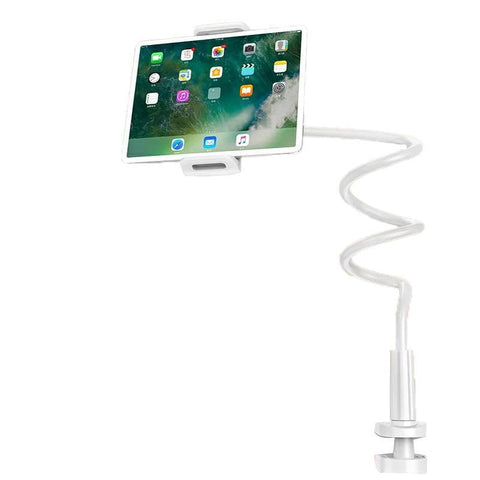 Adjustable Flexible Phone Tablet Holder with Clamp for Bed Desk Mount Use - Blue