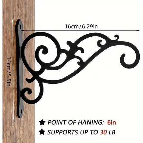 Hanging Plant Holder Iron Hooks Outdoor Planter Hanger Garden Decoration Hooks
