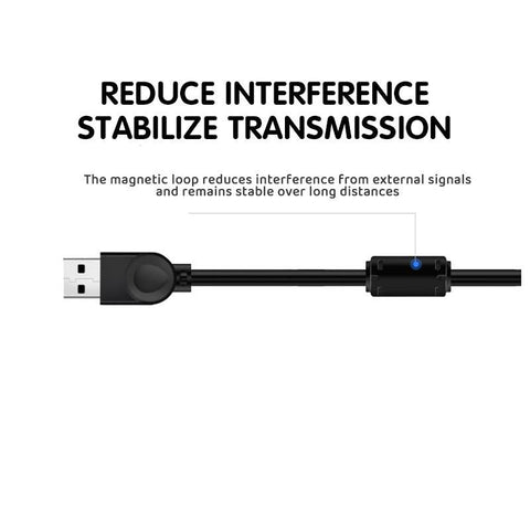 Usb Extension Data Cable 2.0 A Male To A Female Long Cord For Macbook & Computer - 5 m