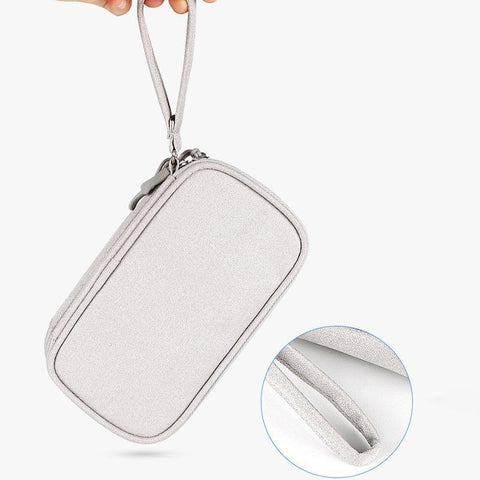 Electronic Accessories Cable Bag Organizer Travel Pouch Storage Cases Charger - Grey