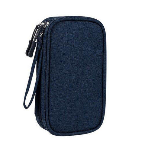 Electronic Accessories Cable Bag Organizer Travel Pouch Storage Cases Charger - Pink