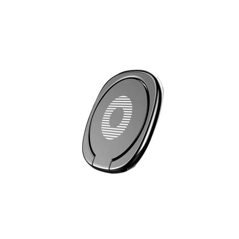 Iring Phone Ring Finger Holder Stand Mobile Grip with Mount Hook for iPhone and iPad - Black