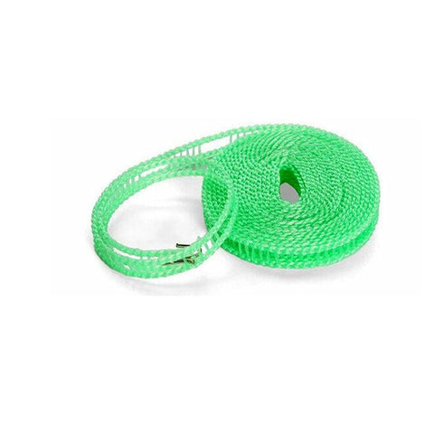 Portable 5M Travel Clothes Line Washing Rope Non Slip Airer Laundry Clothesline - Blue