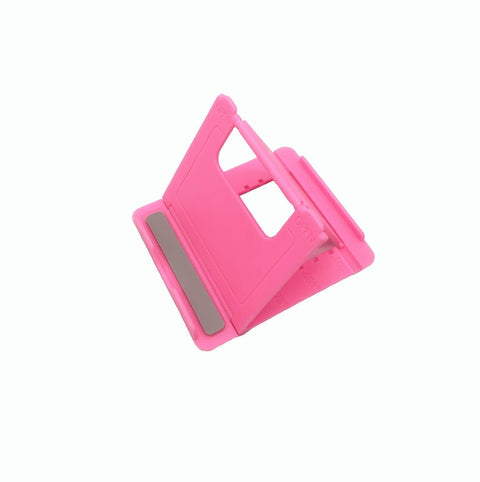 Universal Foldable Tablet and Phone Stand Adjustable Portable Desk Holder - Black