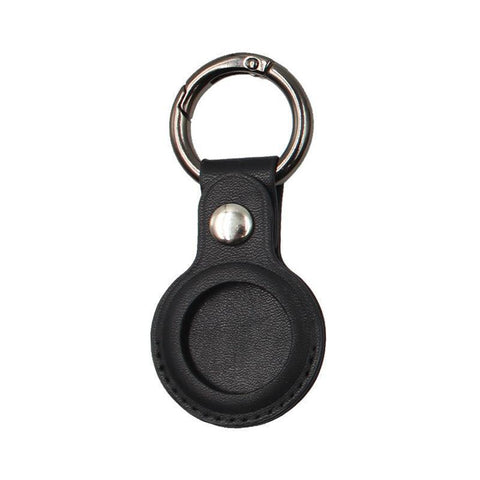 For Apple Airtag Leather Case Cover Air Tag Keychain Holder Sleeve Shell Tracker - Green