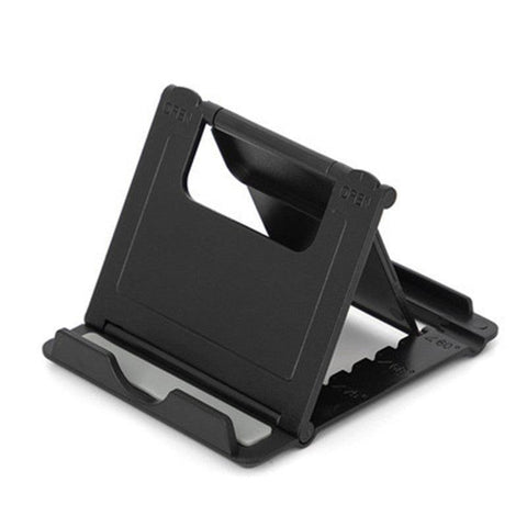 Universal Foldable Tablet and Phone Stand Adjustable Portable Desk Holder - White