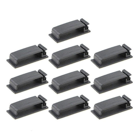 Adhesive Cable Clips Management Clamp Wire Organiser Rectangle Tidy Desk Holder
