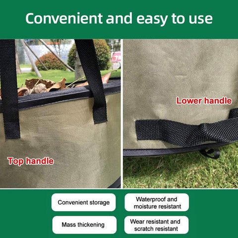 Collapsible Leaf Bin Outdoor Waste Bin for Garden Yard Cleanup and Storage - S