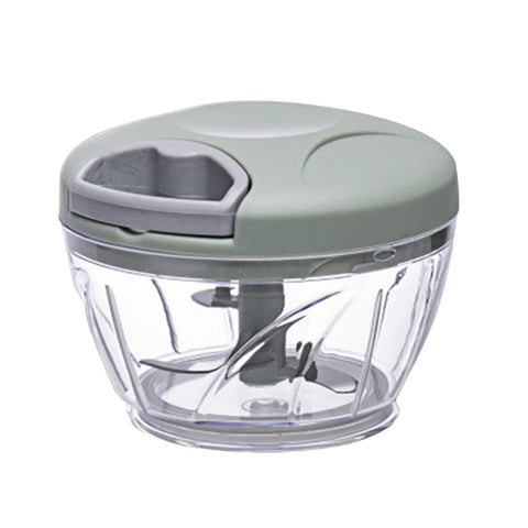 500ml Manual Meat Mincer Garlic Chopper Rotate Garlic Press Crusher Vegetabl - Blue