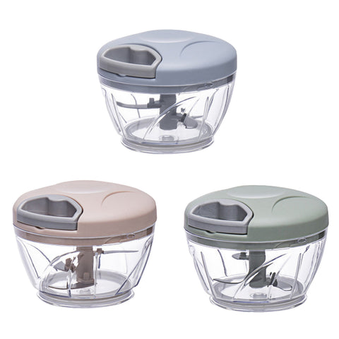500ml Manual Meat Mincer Garlic Chopper Rotate Garlic Press Crusher Vegetabl - Pink