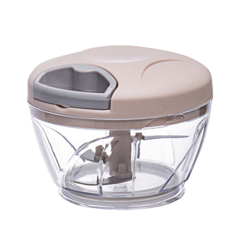 500ml Manual Meat Mincer Garlic Chopper Rotate Garlic Press Crusher Vegetabl - Pink