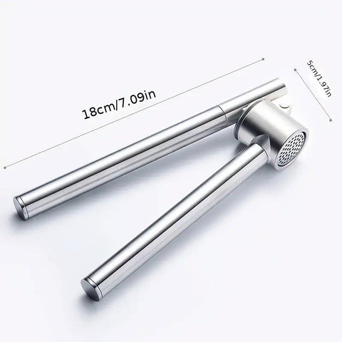 Stainless Steel Garlic Press Peeler Zinc Alloy Kitchen Tool Garlic Crusher
