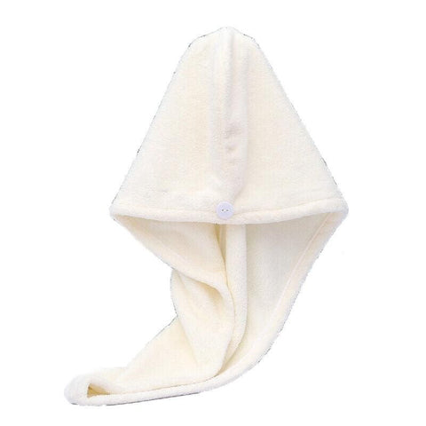 Fast Dry Hair Cap Wrap Towel Quick Drying Turban Bath Head Magic Wrap Hat Spa Au - Pink