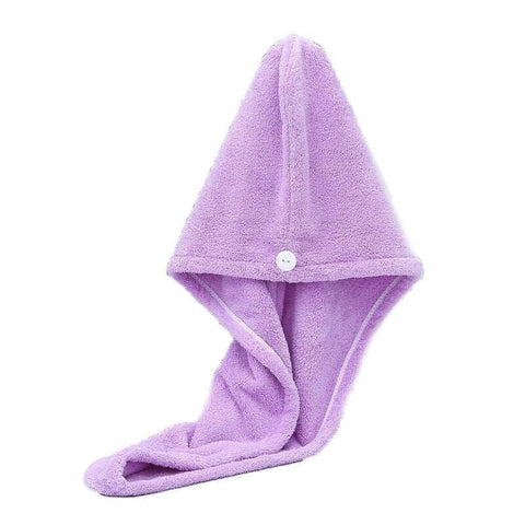 Fast Dry Hair Cap Wrap Towel Quick Drying Turban Bath Head Magic Wrap Hat Spa Au - Pink