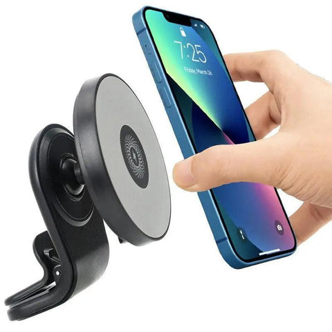Wireless 15W Magnetic Car Mount Holder Charger For Iphone 13 12 Pro Max Magsafe - White