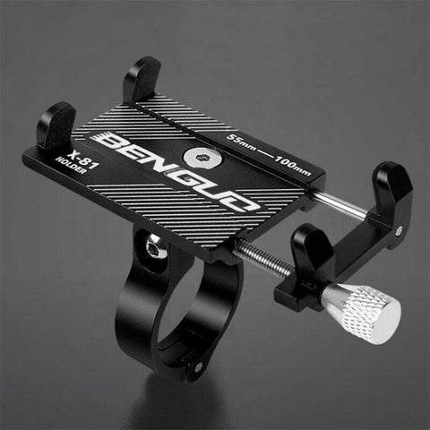 Aluminium Alloy Bicycle Phone Holder Handlebar Mount For Bike Motorcycle - Silver