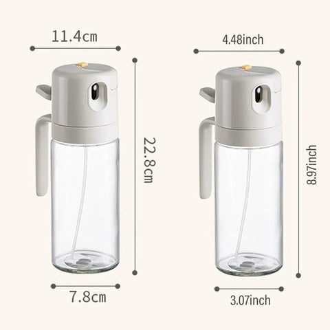 2 in1 Olive Oil Sprayer Dispenser Cooking Baking BBQ Spray Bottle Kitchen Tool