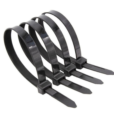 50X Cable Ties Zip Ties Nylon Uv Stabilised Black Cable Tie - 10*920mm White