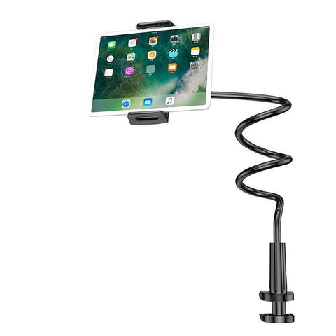 Adjustable Flexible Phone Tablet Holder with Clamp for Bed Desk Mount Use - Pink