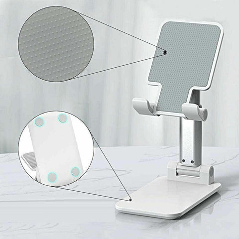Foldable Adjustable Universal Desk Stand Holder For Mobile Phone Tablet Portable - Pink