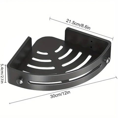 Bathroom Corner Shower Shelf Shampoo Soap Holder Rack Storage Organiser Caddy