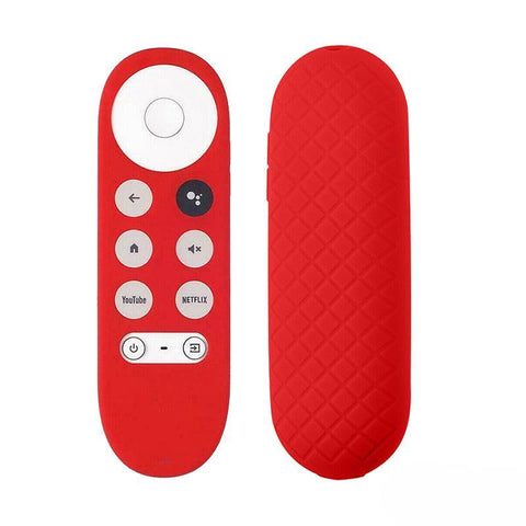 Silicone Case Protective Cover Shell For Google Chromecast Tv 2020 Voice Remote - Black